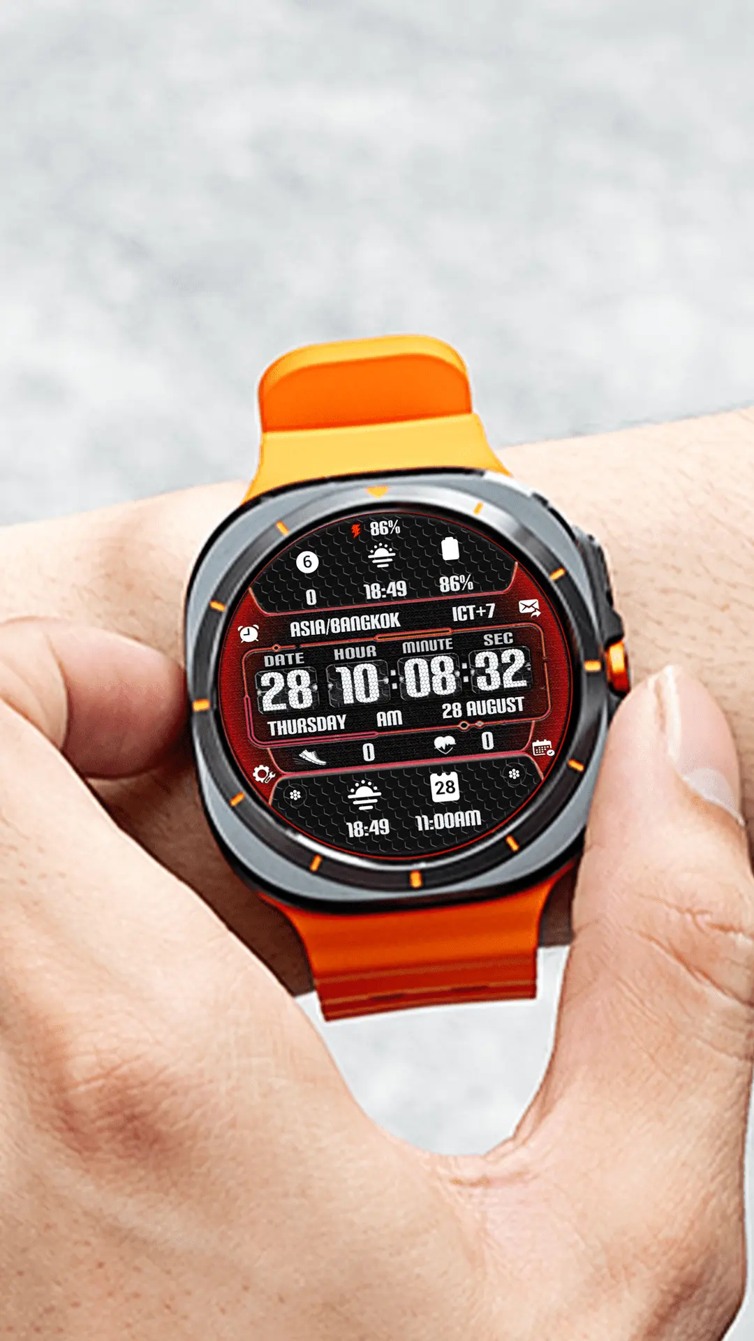 N-Sport 319 Digital Color Watch Face Review: Bold Display With Real-Time Weather N-Sport Watch Face N-Sport 319 Digital Color Watch Face With Weather For Samsung Galaxy Watch