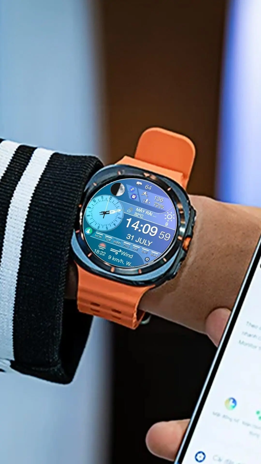 Top Galaxy Watch Faces For Spring 2026 – N-Sport Spring Collection N-Sport Watch Face N-Sport 625 Color Hybrid Watch Face