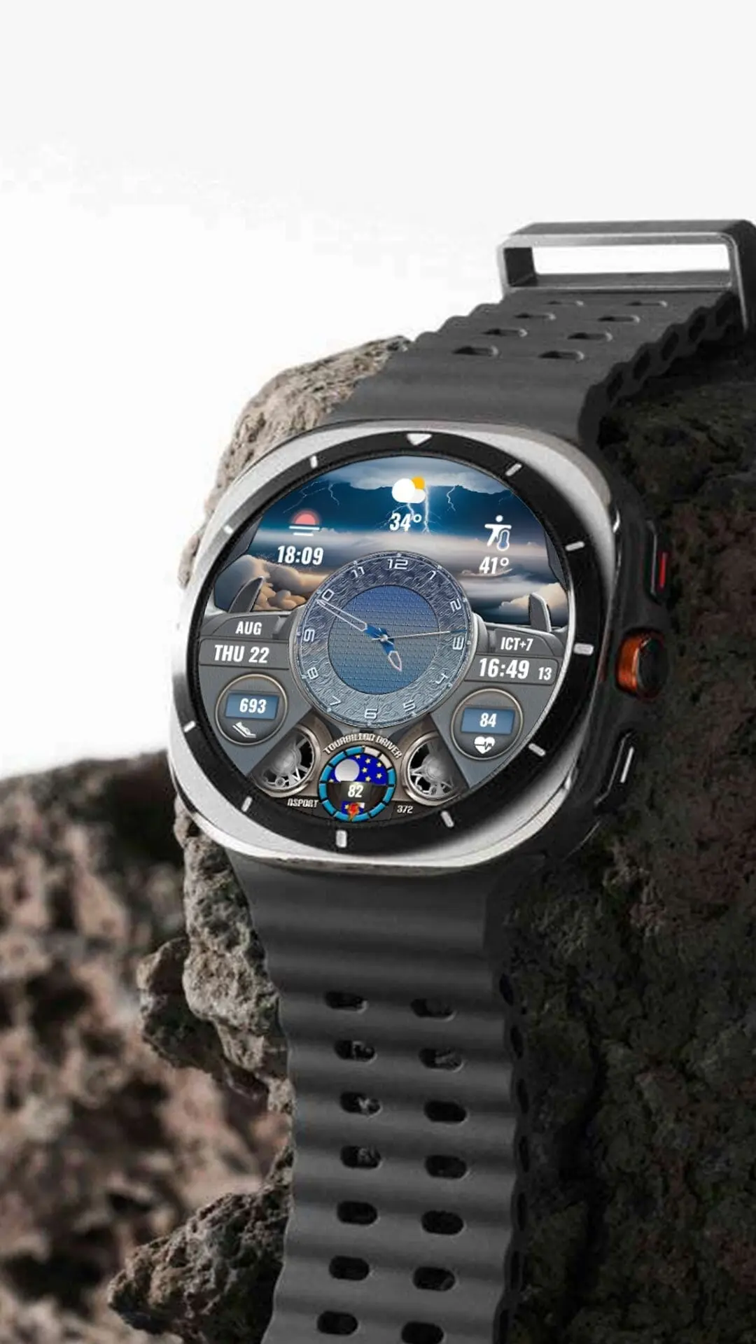 ⚡ Flash Sale: N-Sport372 Driver Tourbillon N-Sport Watch Face Only $0.46! N-Sport Watch Face Sale On N-Sport372 Driver Tourbillon N-Sport Watch Face - A Premium Wear Os Watch Face