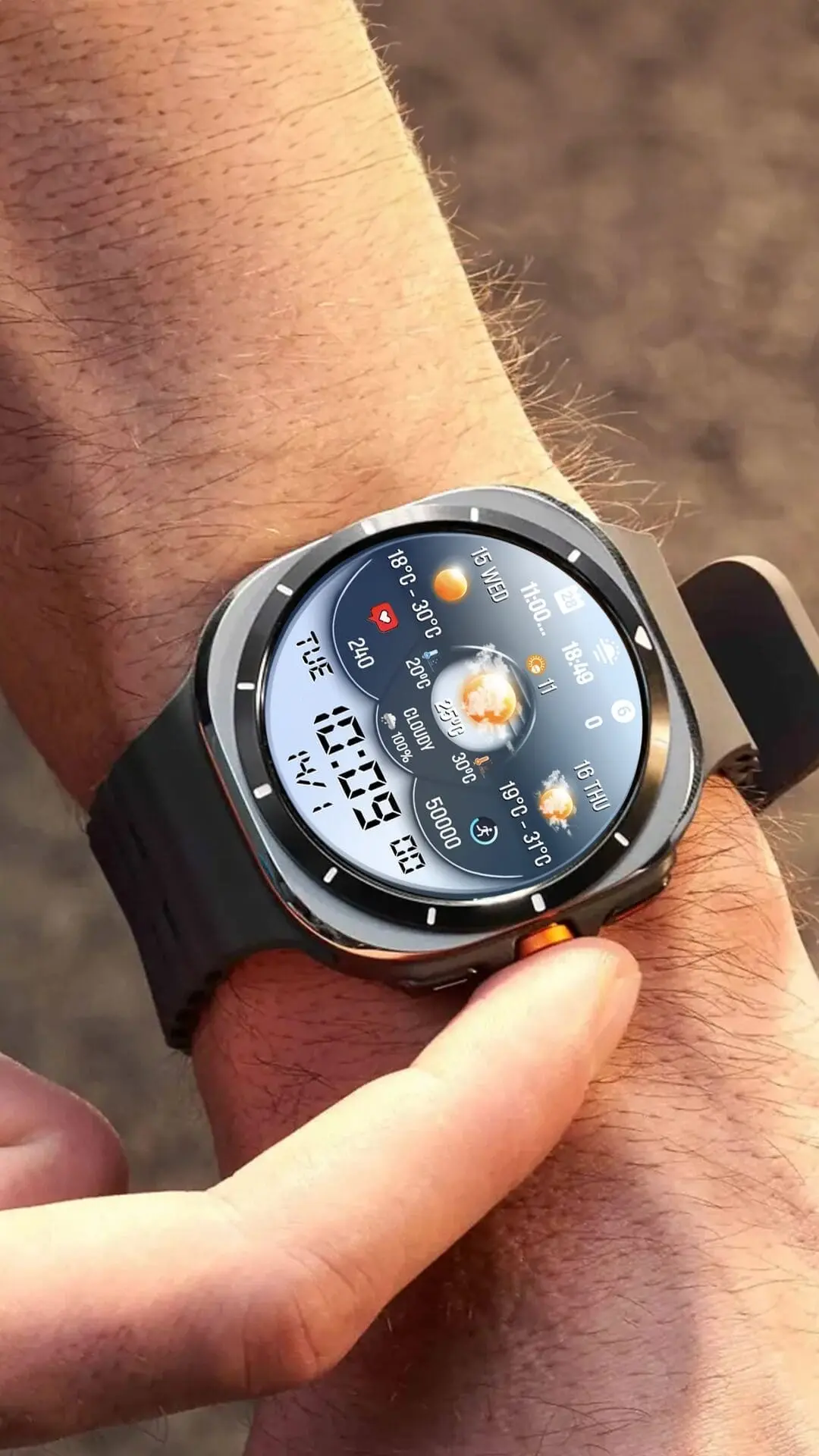 7 N-Sport Watch Faces Optimized For Wear Os 6 — Battery Friendly And Stunning N-Sport Watch Face N-Sport 720 Weather Forecast Watch Face