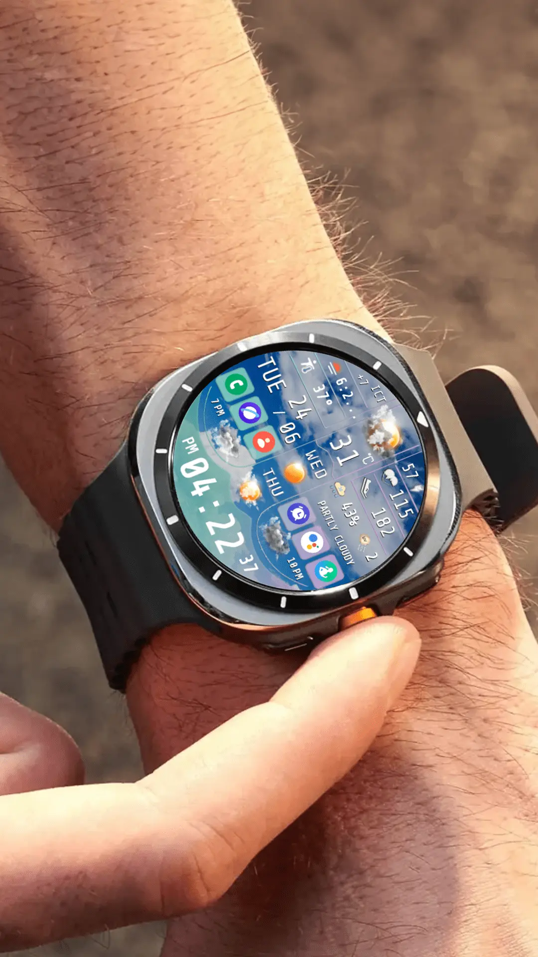 How To Install N-Sport 754 Weather Dial Watch Face For Samsung Galaxy Watch N-Sport Watch Face N-Sport754 Weather Dial N-Sport Watch Face For Samsung Galaxy Watch 7 Ultra,4,5,6 Wearos