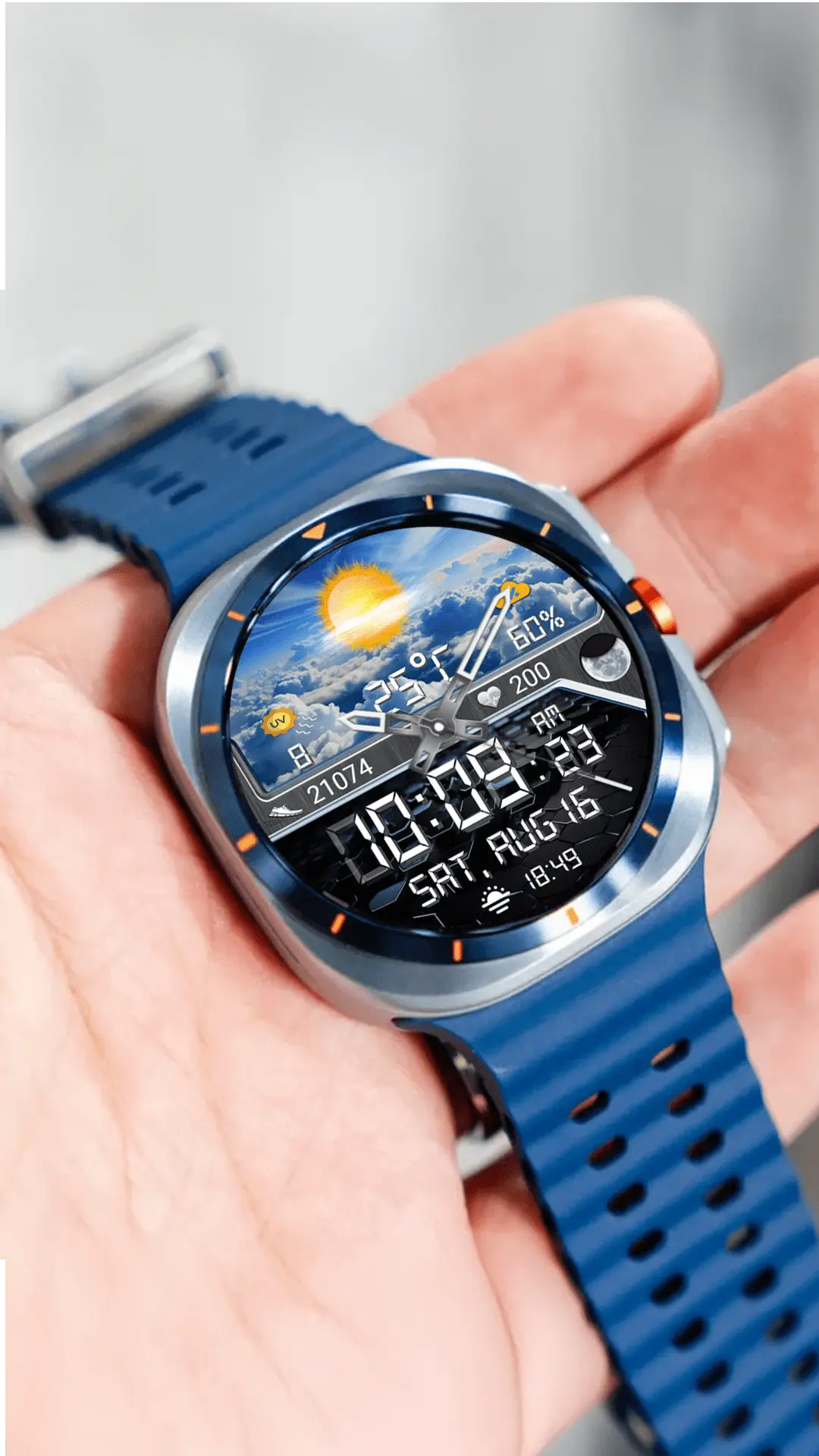 7 N-Sport Watch Faces Optimized For Wear Os 6 — Battery Friendly And Stunning N-Sport Watch Face N-Sport 763 Weather Hybird Watch Face