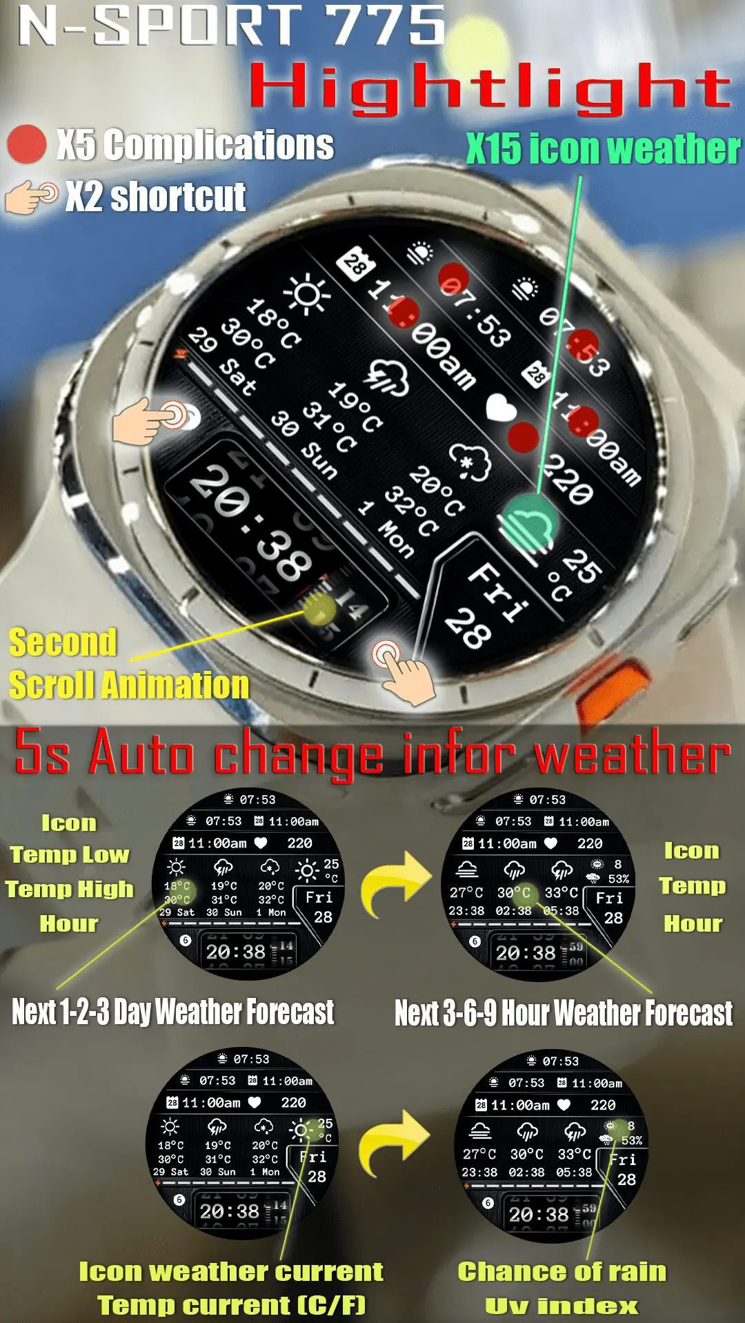 How To Install N-Sport 775 Auto 2Weather Watch Face For Wearos N-Sport Watch Face N-Sport775 Auto 2Weather N-Sport Watch Face