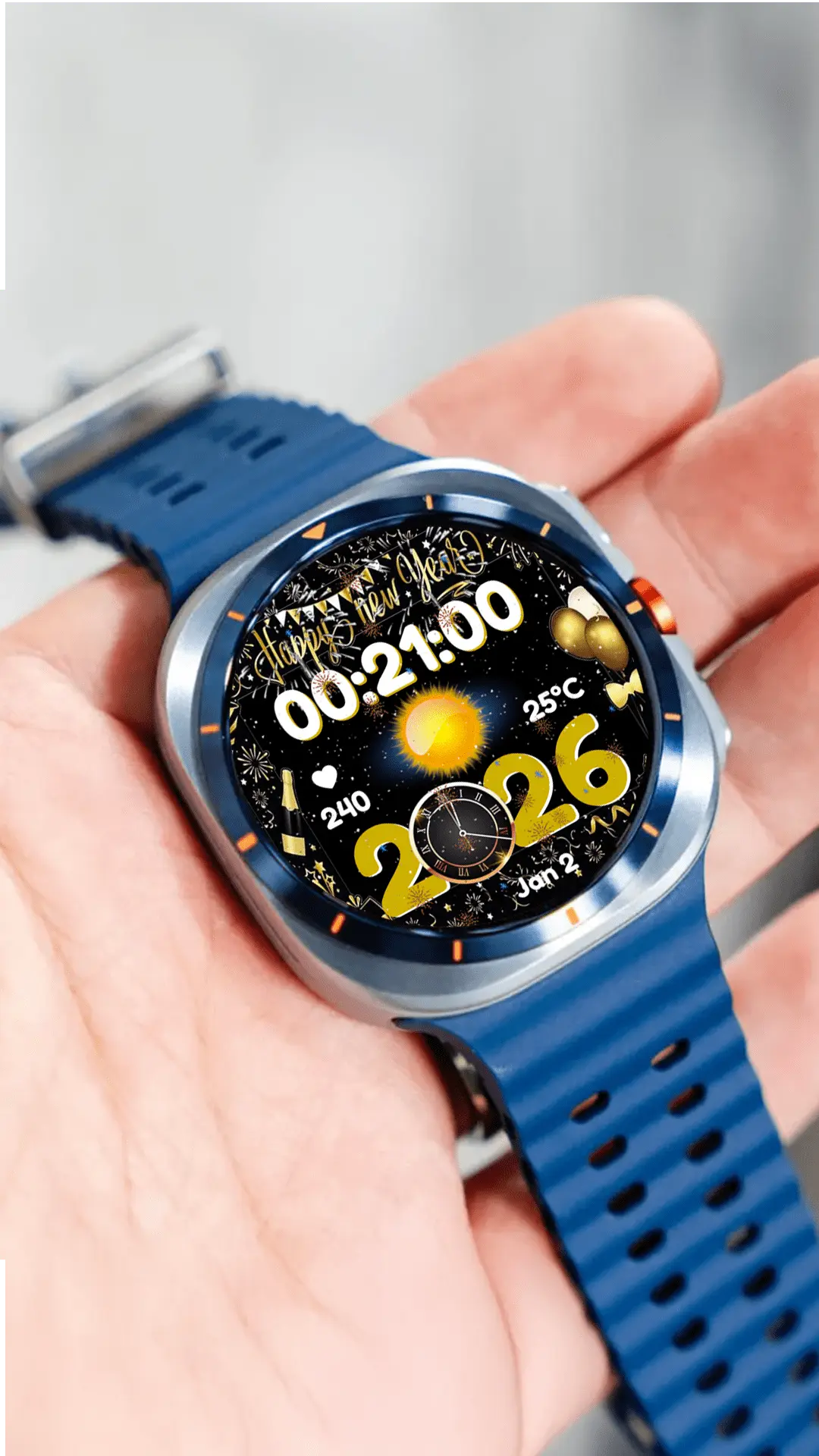 N-Sport 781 Happy New Year Watch Face Review: Festive &Amp; Elegant N-Sport Watch Face N-Sport781 Welcome 2026 Happy New Year With N-Sport Watch Face View 3