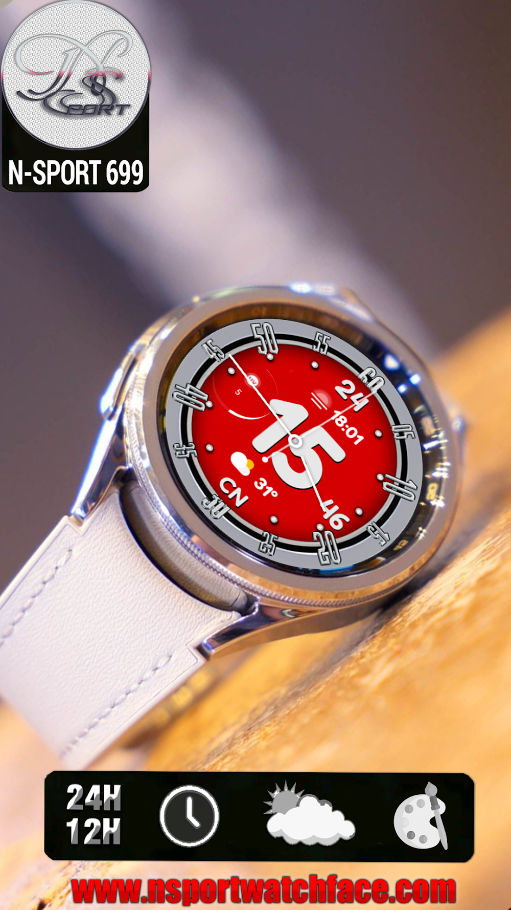 Discounts 75% N-Sport699 Watch Face In Just One Week!! N-Sport Watch Face N-Sport 699 Screenshot