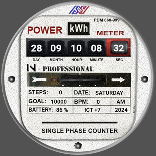 N-SPORT 122 Digital Watch Face for Samsung & Wear OS