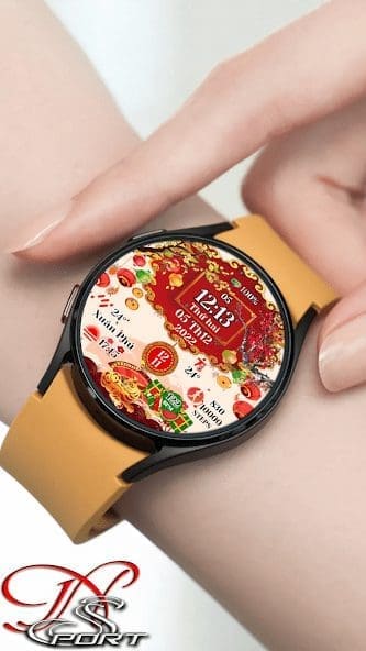 N-SPORT 566 Real-time Weather Luxury Digital Watch Face for Samsung & Wear OS - N-SPORT WATCH FACE
