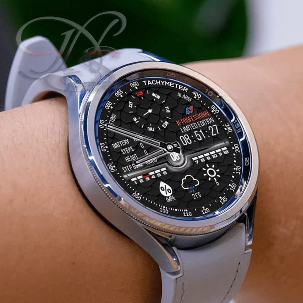 N-SPORT 186 Real-time Weather Luxury Hybrid Watch Face for Samsung & Wear OS - N-SPORT WATCH FACE
