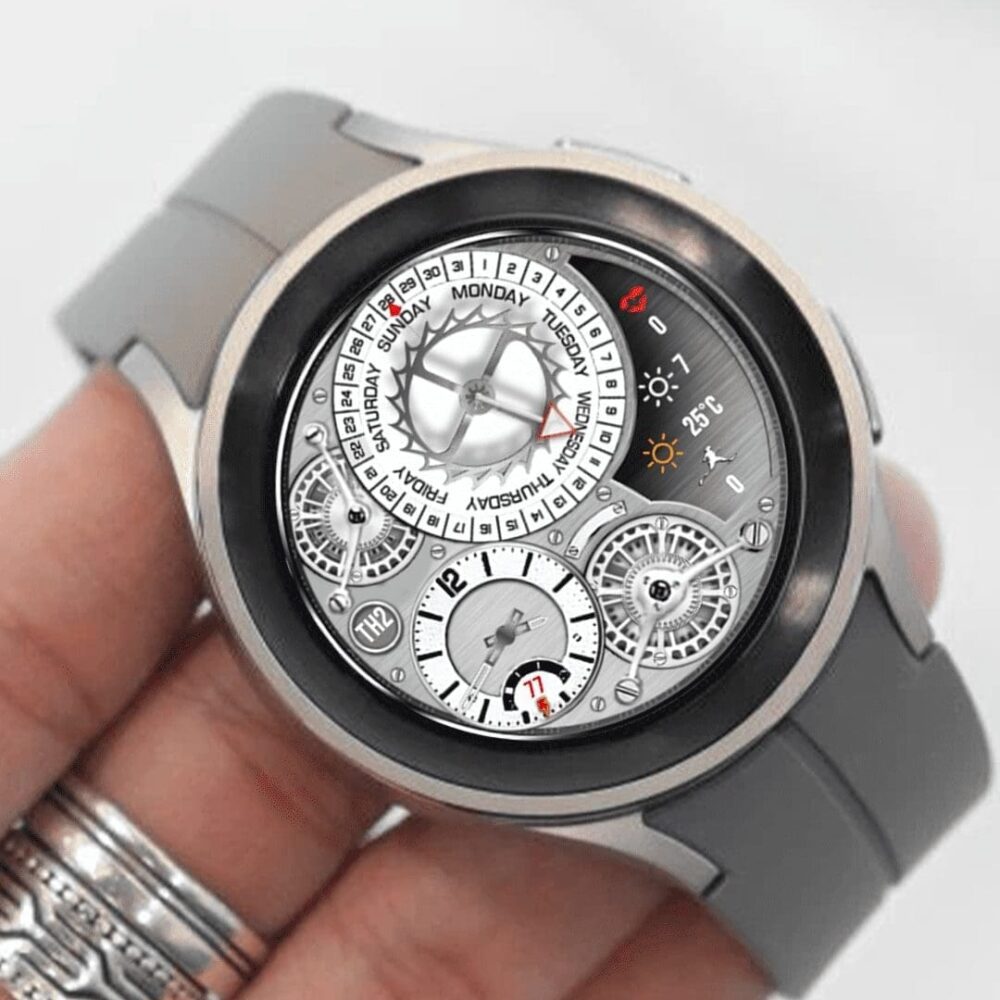 N-SPORT 156 Real-time Weather Luxury Classic Analog Watch Face for Samsung & Wear OS - N-SPORT WATCH FACE