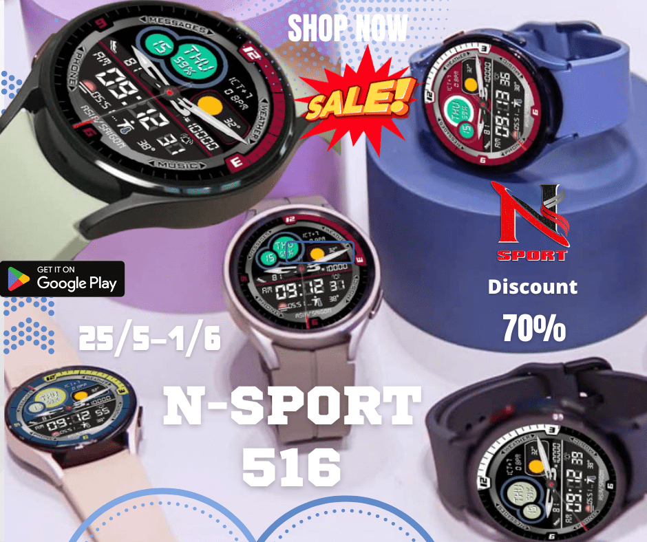 Big Sale 70% N-Sport 516 Watch Face For Samsung Galaxy Watch 4/5/6 N-Sport Watch Face Big Sale 70% N-Sport 516 Watch Face For Samsung Galaxy Watch 4/5/6 - N-Sport Watch Face