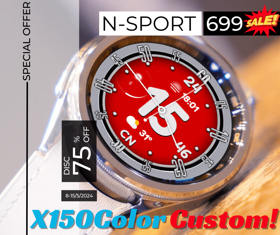 Discounts 75% N-Sport699 Watch Face In Just One Week!! N-Sport Watch Face Discounts 75% N-Sport699 Watch Face In Just One Week!! - N-Sport Watch Face