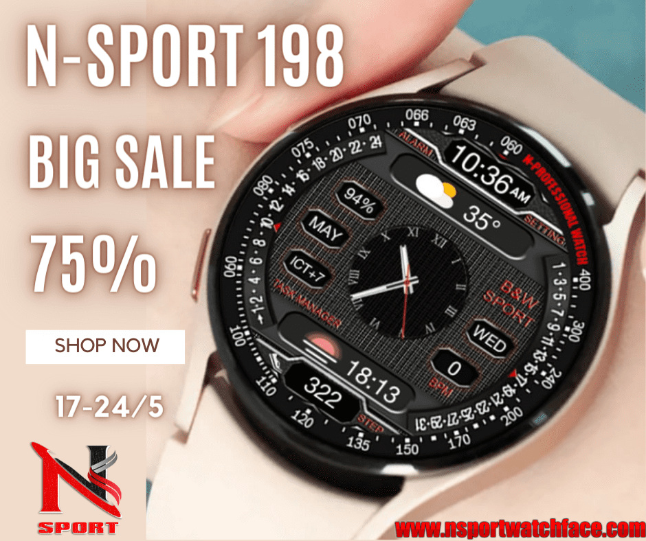 Big Sale 75% N-Sport 198 Watch Face For Samsung Galaxy Watch4/5/6 N-Sport Watch Face Big Sale 75% N-Sport 198 Watch Face For Samsung Galaxy Watch4/5/6 - N-Sport Watch Face