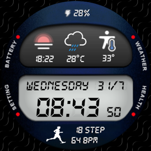 N-SPORT 62 Digital Watch Face for Samsung & Wear OS