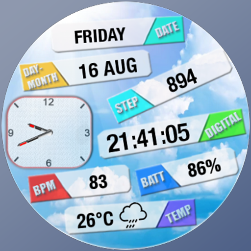 N-SPORT 147 Luxury Hybrid Watch Face for Samsung & Wear OS