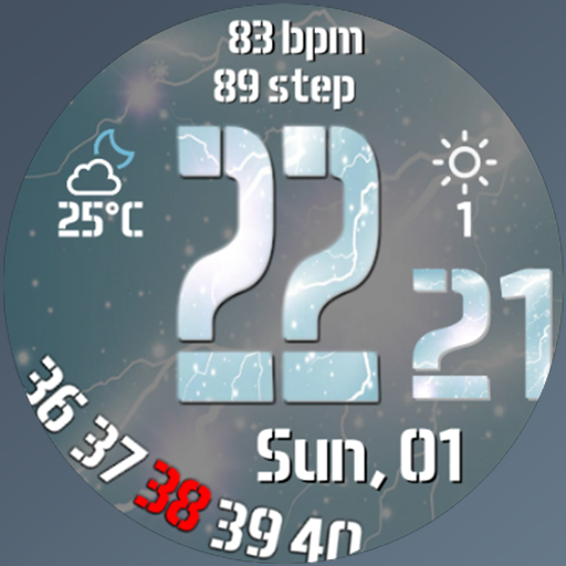 N-SPORT 660 Real-time Weather Luxury Digital Watch Face for Samsung & Wear OS