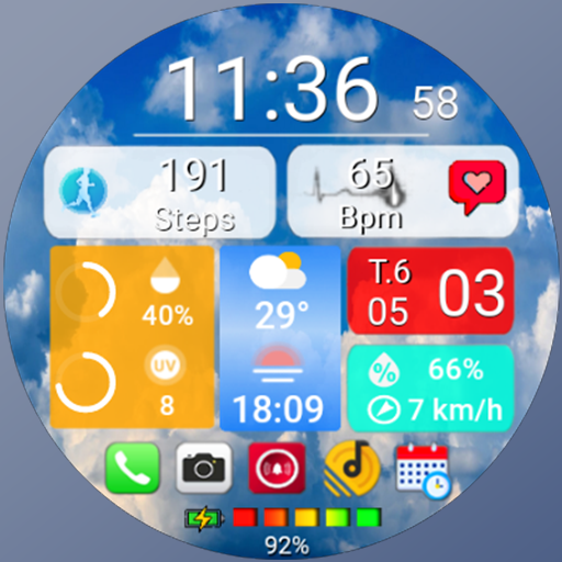 N-SPORT 700 Real-time Weather Luxury Digital Watch Face for Samsung & Wear OS
