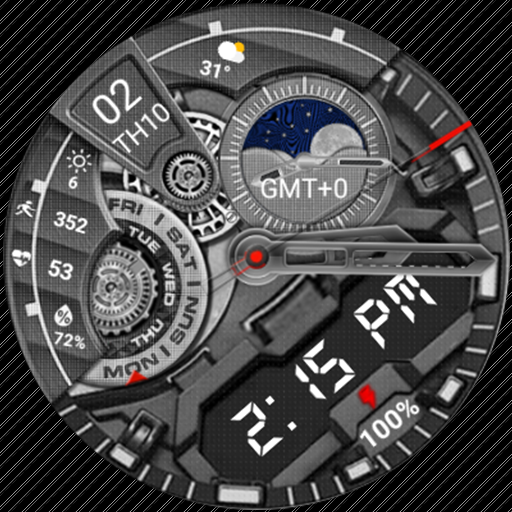 N-SPORT 635 Luxury Hybrid Watch Face for Samsung & Wear OS