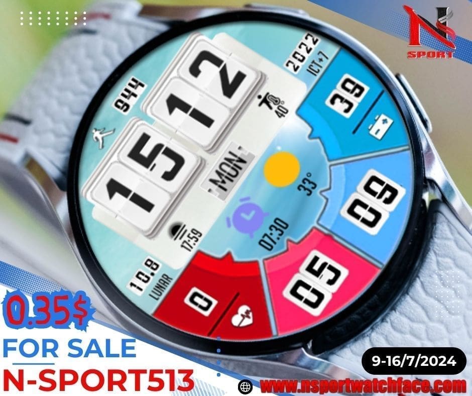 Special Promotion: N-Sport 513 Flip Watch Face For Only $0.35 N-Sport Watch Face Special Promotion: N-Sport 513 Flip Watch Face For Only $0.35 - N-Sport Watch Face