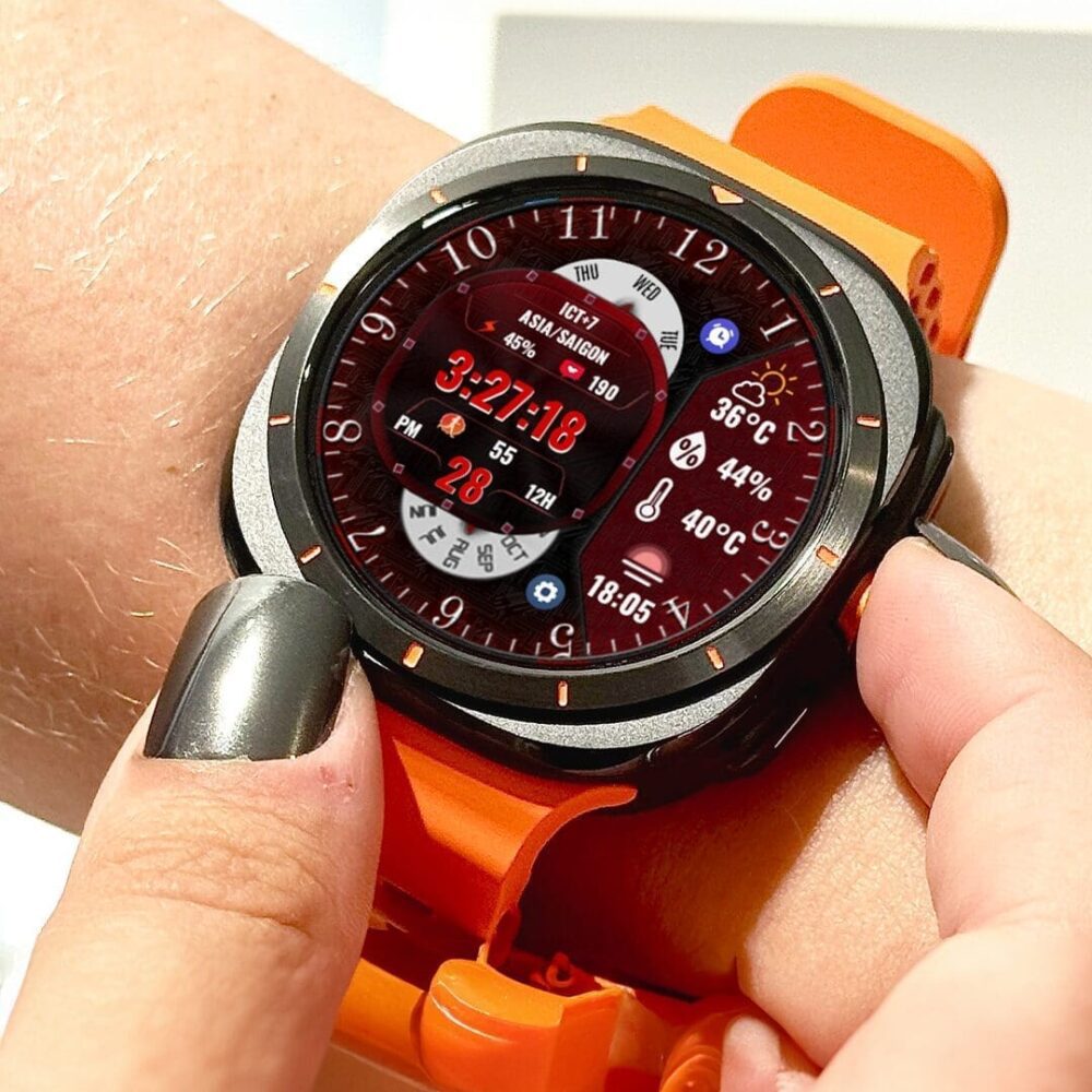 N-SPORT334 Red Dial Watch Face N-SPORT Watch Face - N-SPORT WATCH FACE