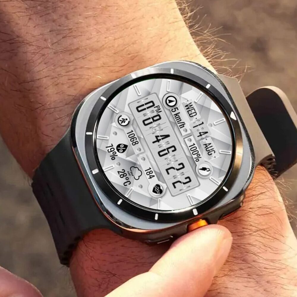 N-SPORT646 WhiteFlip WatchFace N-SPORT Watch Face - N-SPORT WATCH FACE