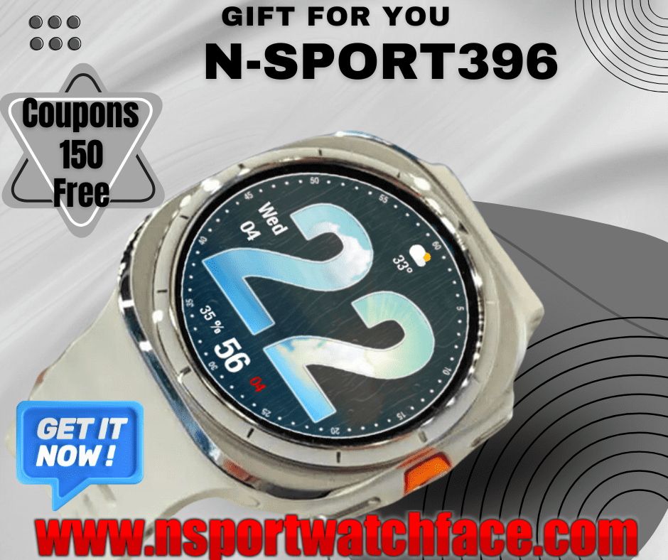 Free 150 Coupons For N-Sport 396 Watch Face N-Sport Watch Face Free 150 Coupons For N-Sport 396 Watch Face - N-Sport Watch Face
