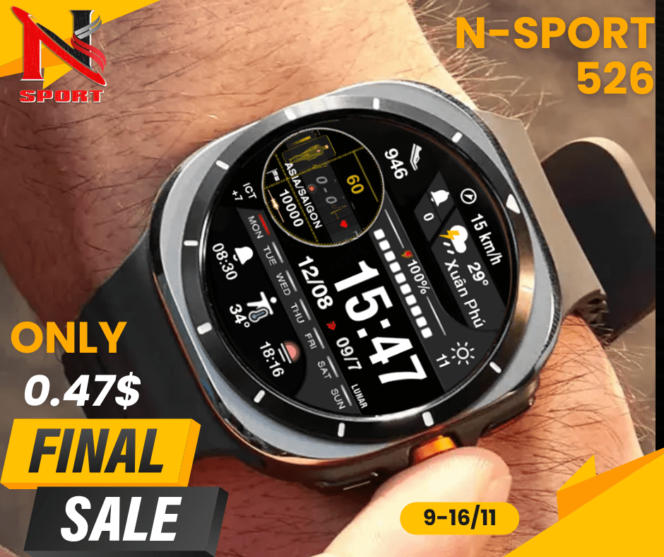 Massive Sale Alert On N-Sport 526 Digital Watch Face! Get It For Only $0.47! N-Sport Watch Face Big Sale N-Sport 186 Watch Face Only 0.47$ - N-Sport Watch Face