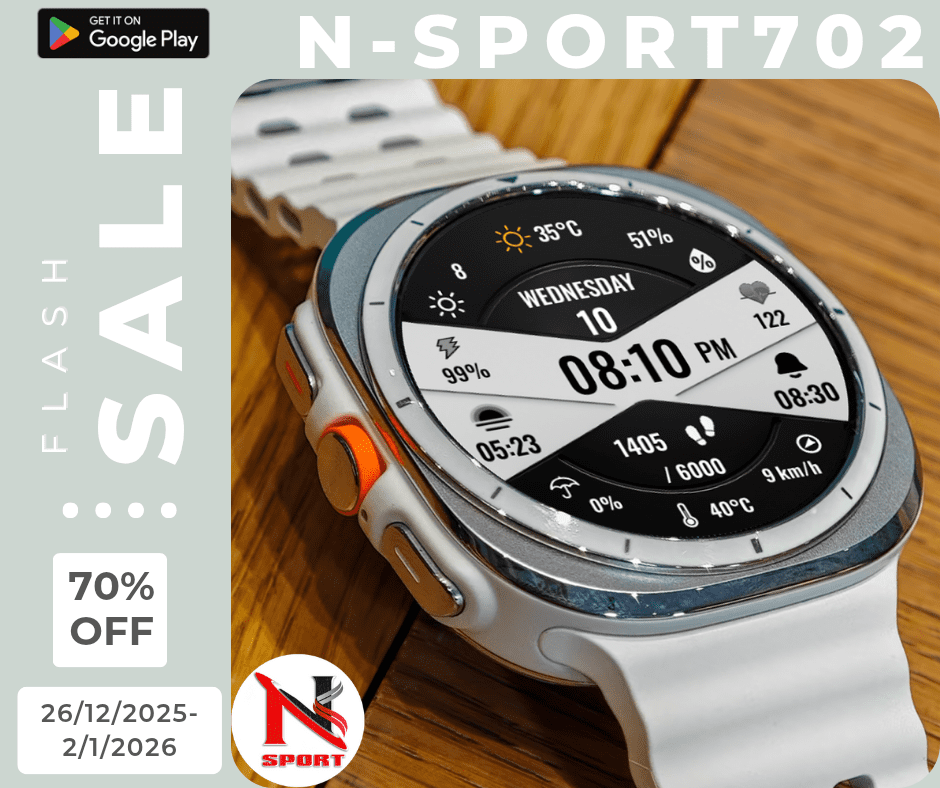 Big Sale Alert: 70% Off On The N-Sport 702 Watch Face! N-Sport Watch Face Big Sale Alert: 70% Off On The N-Sport 702 Watch Face! - N-Sport Watch Face