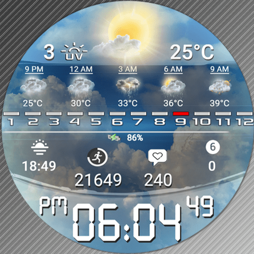 Feature Icon Watch Face 2 2 N-Sport 760 Real-Time Weather Luxury Digital Watch Face For Samsung &Amp; Wear Os N-Sport Watch Face