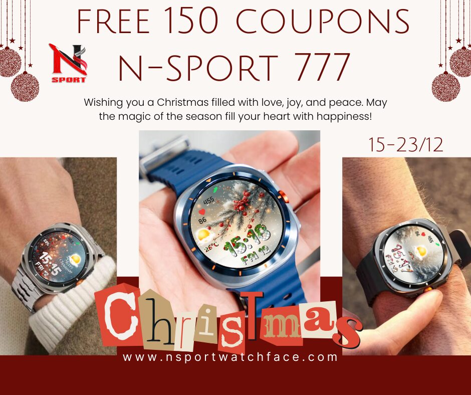🎄 Free 150 Coupons For N-Sport777 Xmas Snow3Bg Watch Face – A Special Christmas Gift! N-Sport Watch Face 🎄 Free 150 Coupons For N-Sport777 Xmas Snow3Bg Watch Face – A Special Christmas Gift! - N-Sport Watch Face