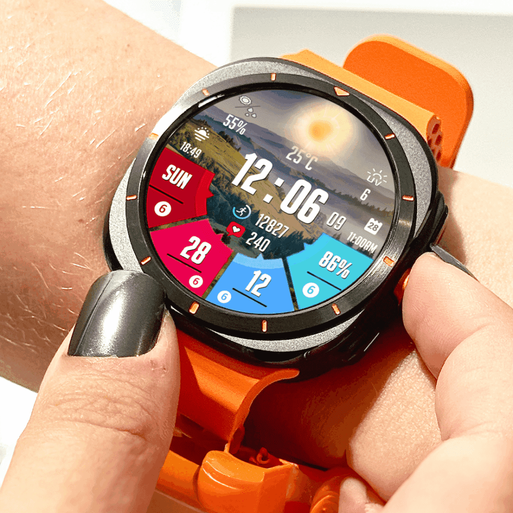 N-SPORT 173 Real-time Weather Digital Watch Face for Samsung & Wear OS