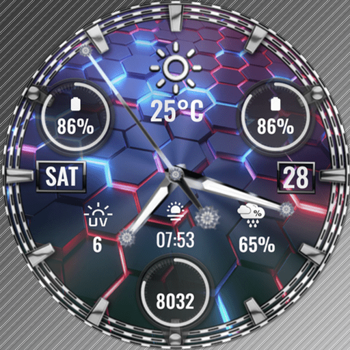 N-SPORT 782 Luxury Classic Analog Watch Face for Samsung & Wear OS